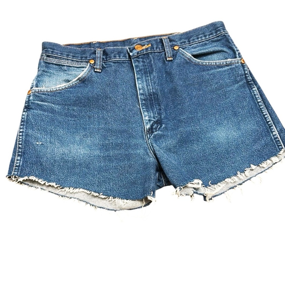 WRANGLER Denim Cutoff Shorts High Rise Size 31-32